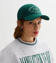 New Look Dark Green Embroidered Athletic Club Logo Cap